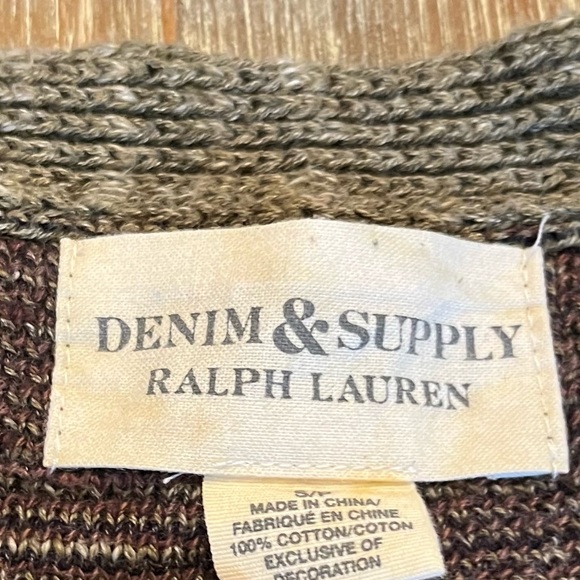 MENS RALPH LAUREN DENIM & SUPPLY CAMOUFLAGE CARDIGAN SWEATER, SMALL - Picture 7 of 7